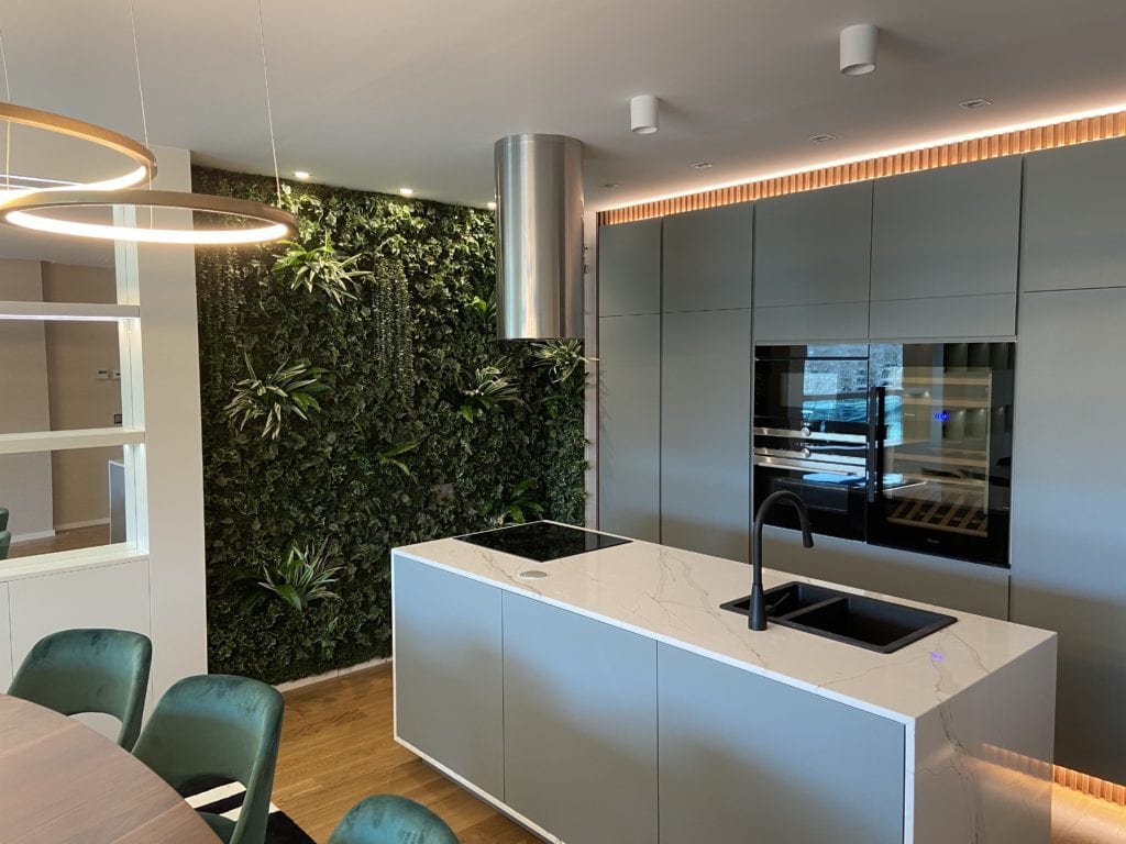 Cozinha com Jardim Vertical